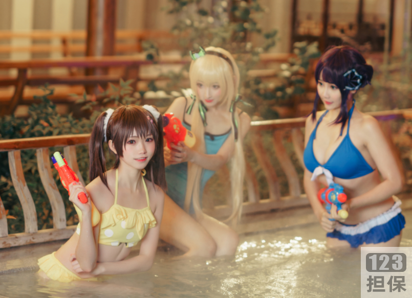 精选《三色绘恋》温泉COS图集